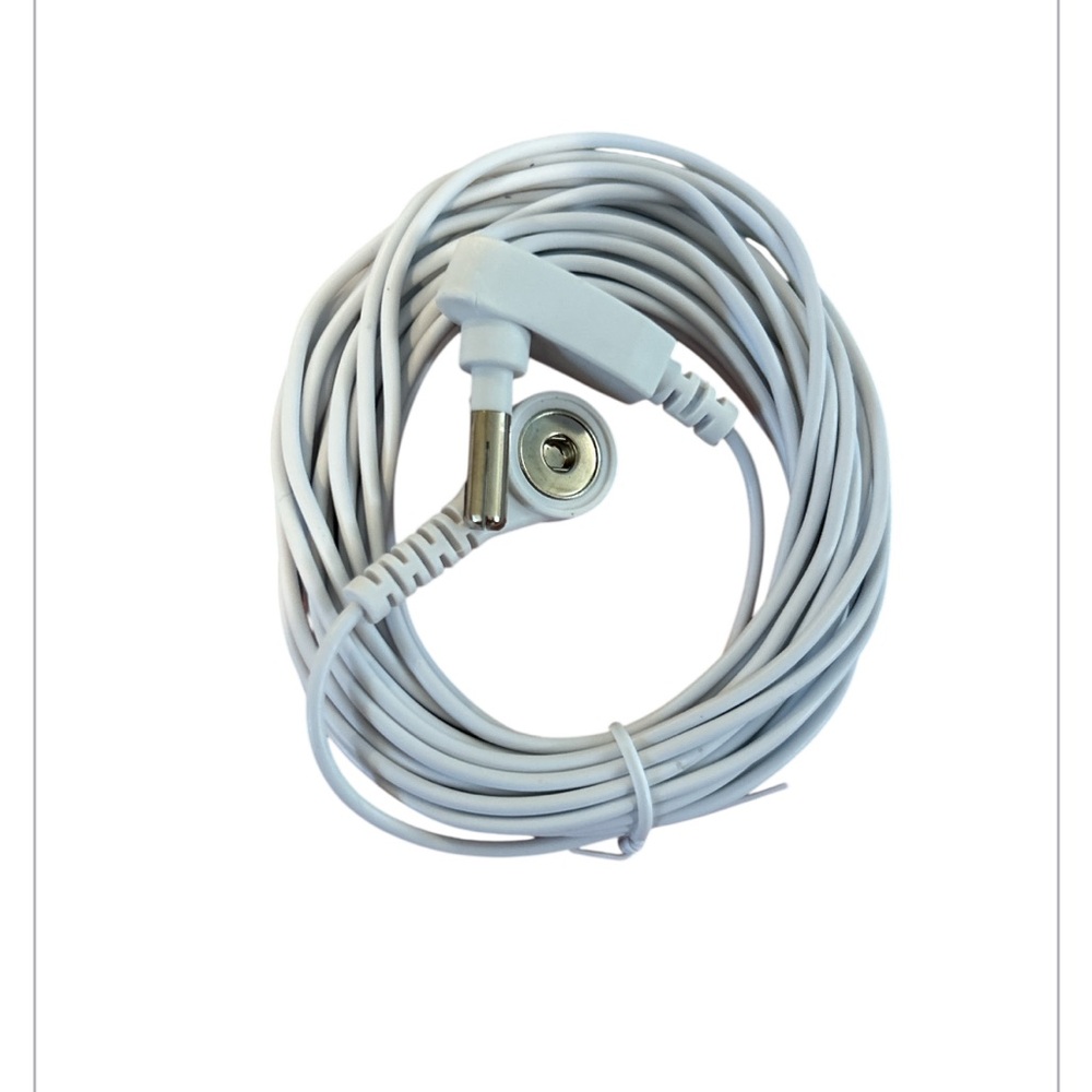 White Coiled Audio Cable